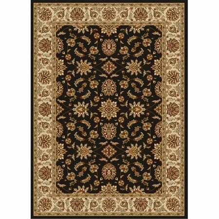 AURIC Como Rectangular Brown Traditional Italy Area Rug- 7 ft. 9 in. W x 11 ft. H AU3179913
